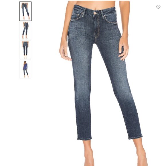 Mother | The Looker Crop On The Edge Jeans Mid Rise Skinny Denim Size 25 - Picture 2 of 15